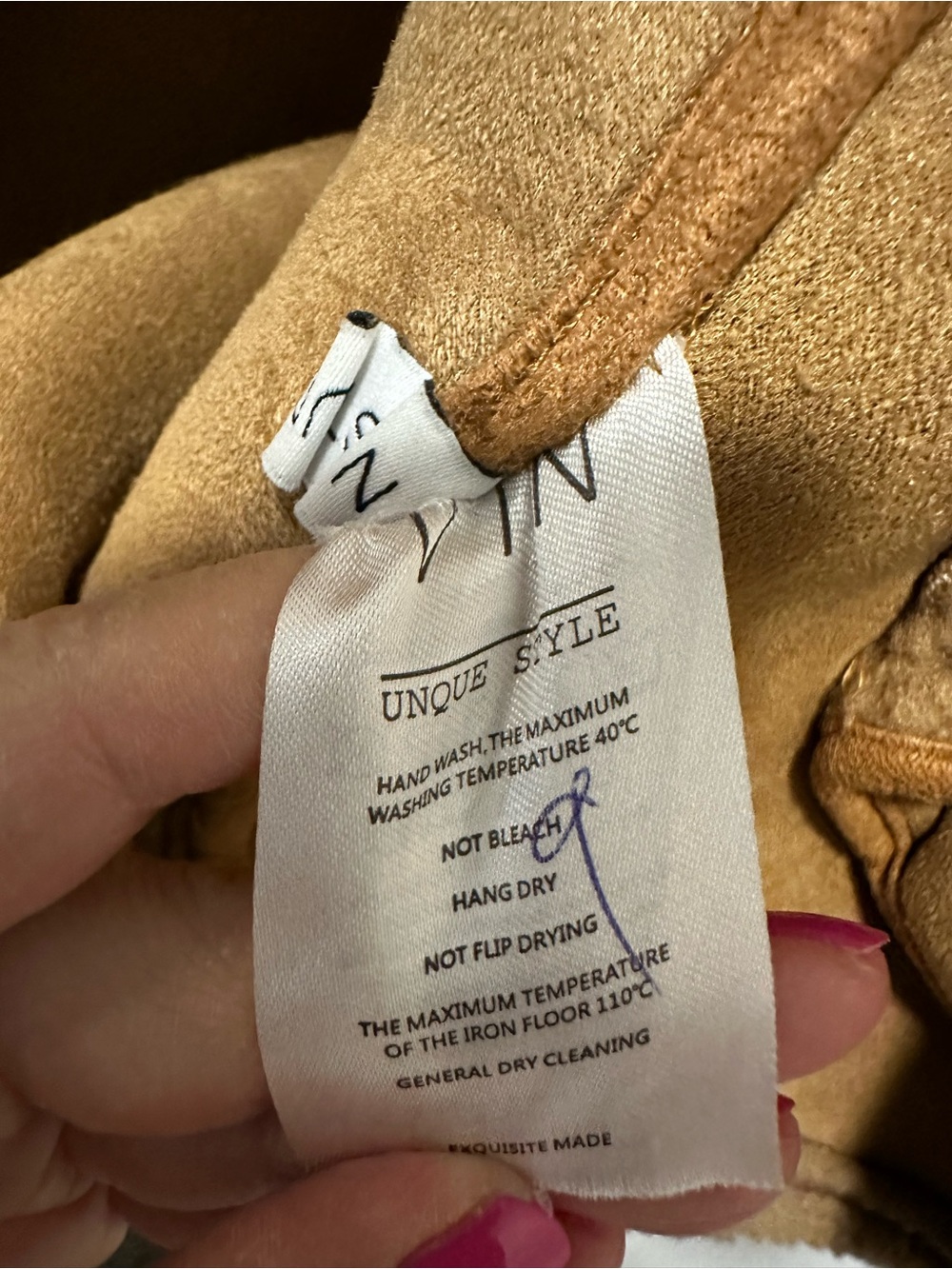 In Studio Teddy Sherpa Jacket Small Camel Faux Shearling Drawstring Bomber Coat - Picture 5 of 8